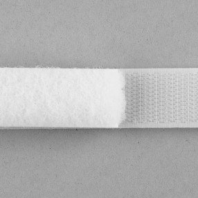 Kleberino Velcro da cucire, set con ganci e nastro in ratina, diversi  colori e dimensioni, chiusura in velcro da cucire (grigio chiaro, 20 mm x 6  m)