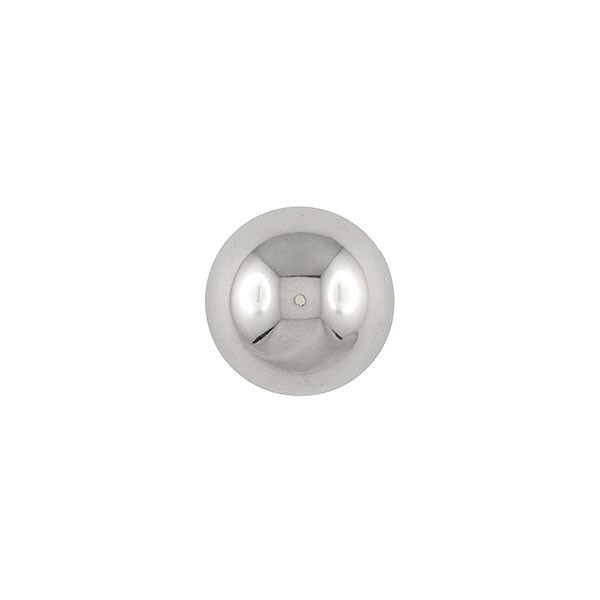 DOME SHANK METAL BUTTON - SILVER