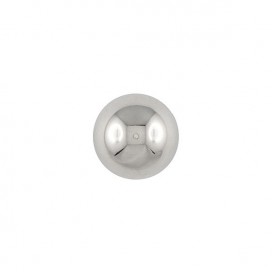 DOME SHANK METAL BUTTON - SILVER