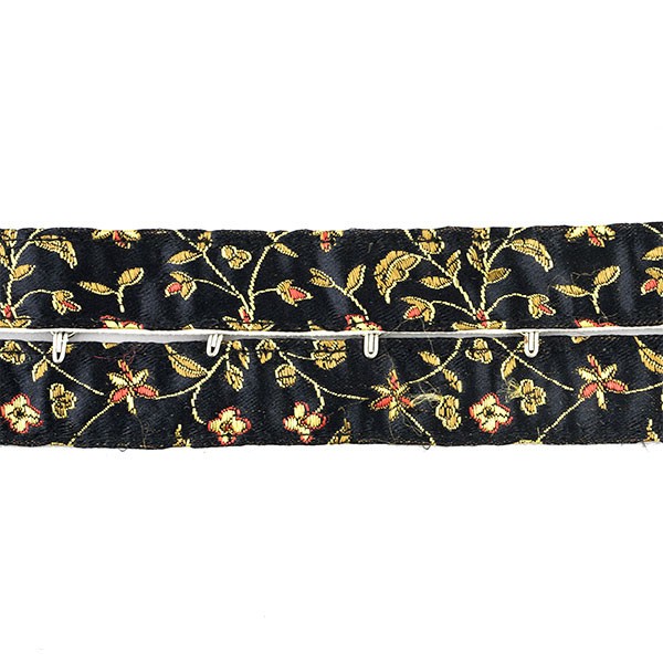 BLACK  JACQUARD TAPES WITH HOOK AND EYE NIKEL