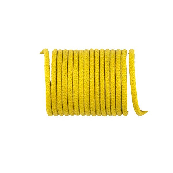 COTTON WAXED CORD 2MM YELLOW