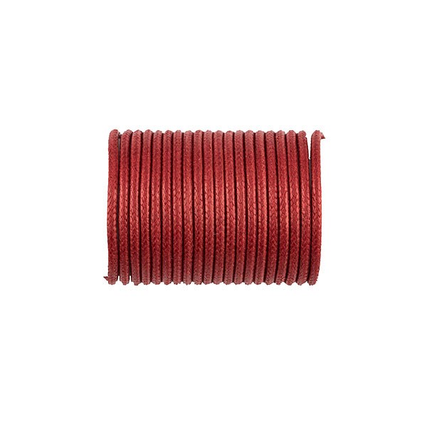 COTTON WAXED CORD RED 1,5MM