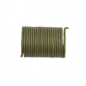 COTTON WAXED CORD OLIVE GREEN 1,5MM