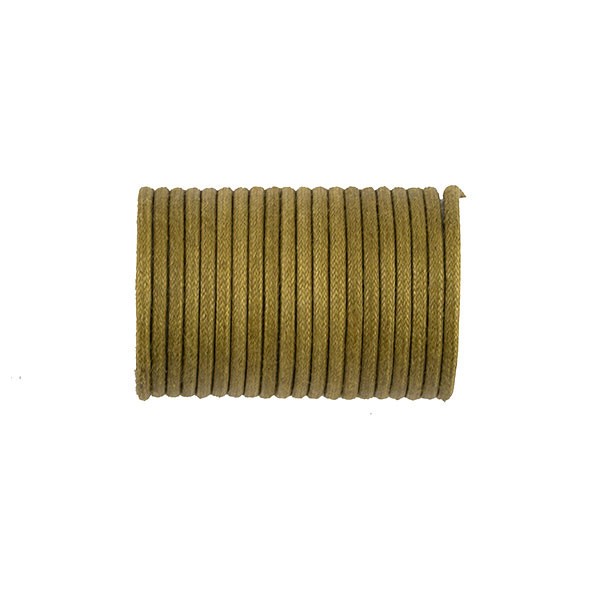 COTTON WAXED CORD DULL GOLD 1,5MM