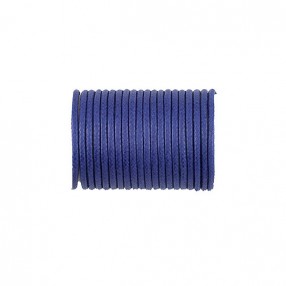 COTTON WAXED CORD IMPERIAL BLUE 1,5MM