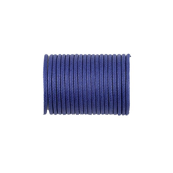 COTTON WAXED CORD IMPERIAL BLUE 1,5MM