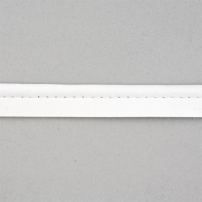 FAUX LEATHER PIPING 9MM- WHITE