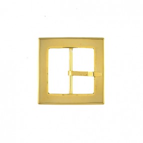 SQUARE METAL BUCKLE 40X40MM - GOLD