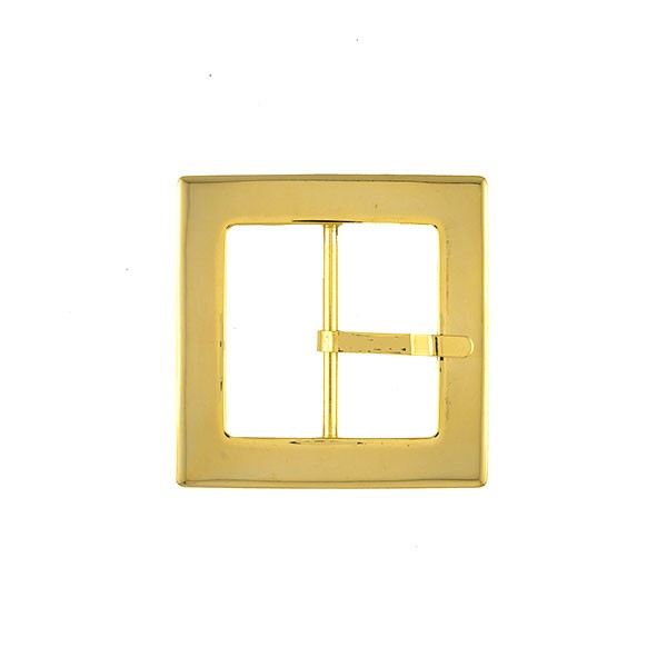 SQUARE METAL BUCKLE 40X40MM - GOLD