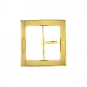 SQUARE METAL BUCKLE 50X50MM - GOLD