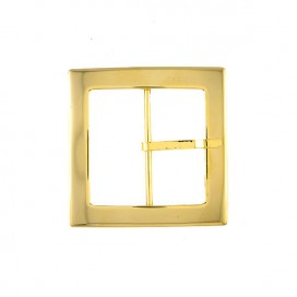 SQUARE METAL BUCKLE 50X50MM - GOLD
