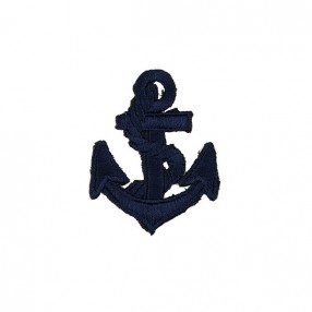 ANCHOR EMBROIDERED MOTIF IRON-ON BLUE