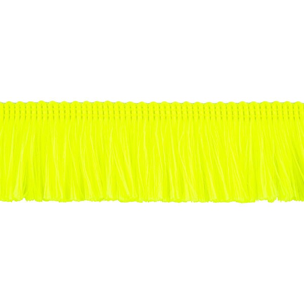 FRINGE TRIMMING FLUO YELLOW 30MM
