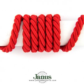 TWISTED SATIN ROP CORD - RED