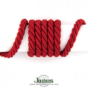 TWISTED SATIN ROP CORD - RUBY RED