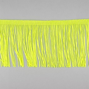 CHAINETTE CUT FRINGE 100MM - FLUO YELLOW