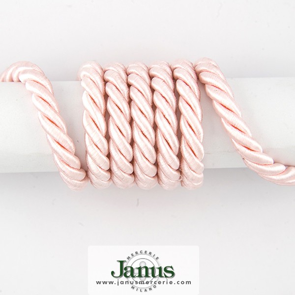 TWISTED SATIN ROP CORD - PINK