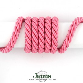 TWISTED SATIN ROP CORD - PEONY PINK