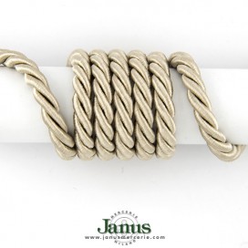 TWISTED SATIN ROP CORD - PARCHMENT BEIGE