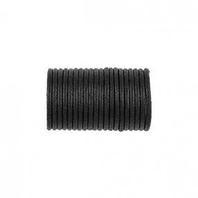 COTTON WAXED CORD 2MM - BLACK