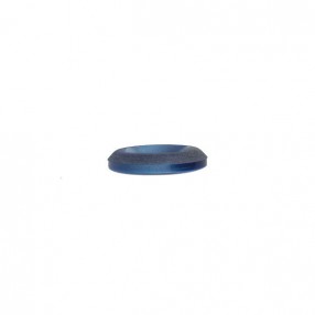 4-HOLES BUTTON WITH POLISHED RIM - COLONIAL BLUE