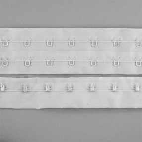 HOOK AND EYE TAPES FOR CORSETRY AND CLOTHING - WHITE