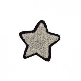 STAR PONGE IRON-ON PATCH MOTIF IVORY 50X50