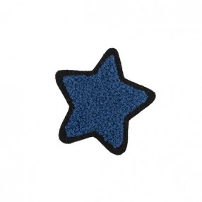 STAR PONGE IRON-ON PATCH MOTIF BLUE 50X50