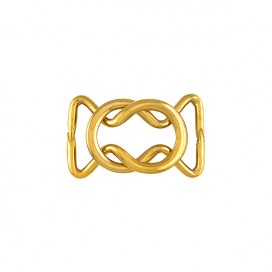GOLD SAVOY KNOT METAL BUCKLE