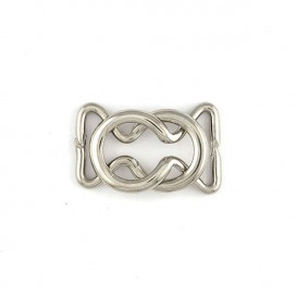 SILVER SAVOY KNOT METAL BUCKLE 20MM
