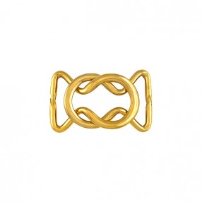 GOLD SAVOY KNOT METAL BUCKLE 25MM