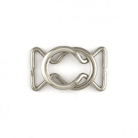 SILVER SAVOY KNOT METAL BUCKLE 25MM