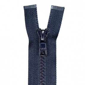 NAVY BLUE PLASTIC HEAVY WEIGHT CLOSED END ZIP