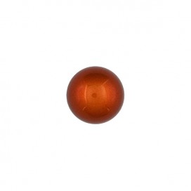 DOME BUTTON 28MM - RED OCHRE