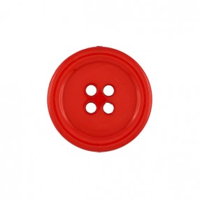 BIG PLASTIC BUTTON 50MM - RED