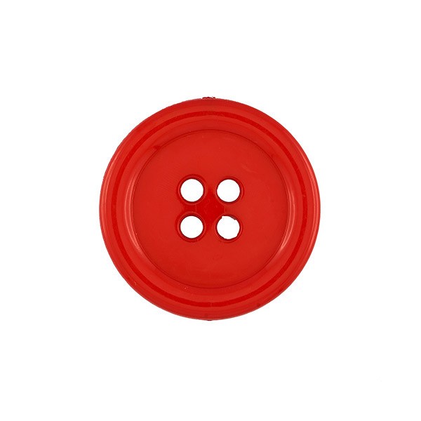 BIG PLASTIC BUTTON 50MM - RED
