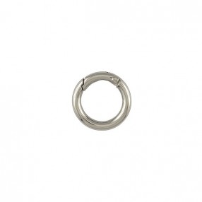 RING ROUND SNAP HOOKS - SILVER