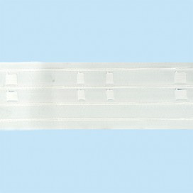 PLEATING TAPES VIPLISS 2 POCKETS 80MM - WHITE