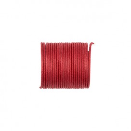 COTTON WAXED CORD 1MM - RED