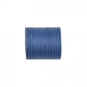 COTTON WAXED CORD 1MM - LIGHT BLUE