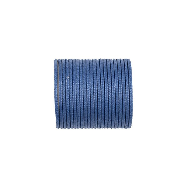 COTTON WAXED CORD 1MM - LIGHT BLUE