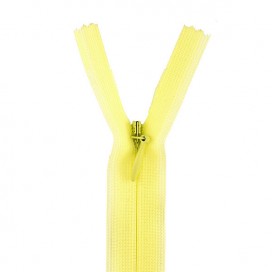 YKK INVISIBLE CLOSED END ZIP - LIGHT YELLOW