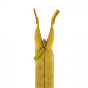 YKK INVISIBLE CLOSED END ZIP - MUSTARD