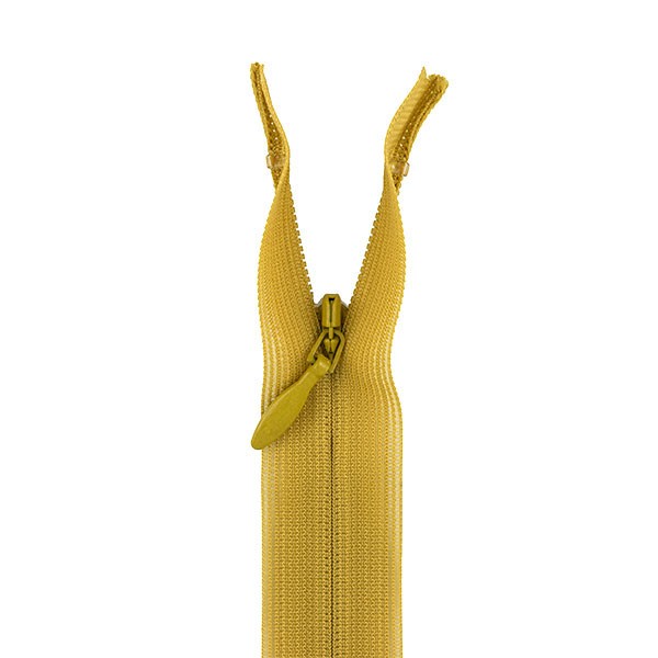 YKK INVISIBLE CLOSED END ZIP - MUSTARD