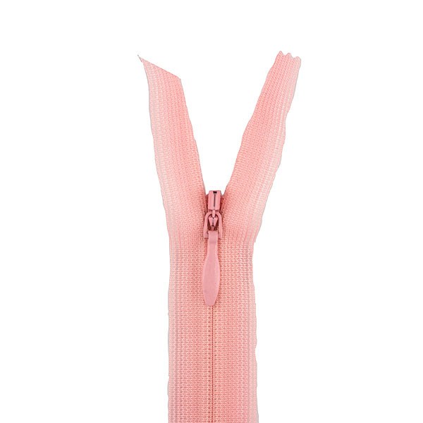 YKK INVISIBLE CLOSED END ZIP - PINK PRISM