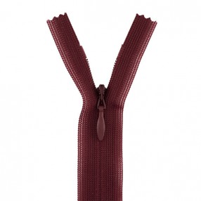 YKK INVISIBLE CLOSED END ZIP - RUBY