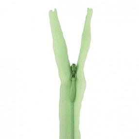 YKK INVISIBLE CLOSED END ZIP - LIGHT GREEN