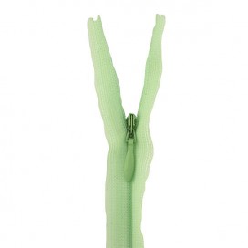 YKK INVISIBLE CLOSED END ZIP - LIGHT GREEN