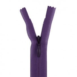 YKK INVISIBLE CLOSED END ZIP - PURPLE
