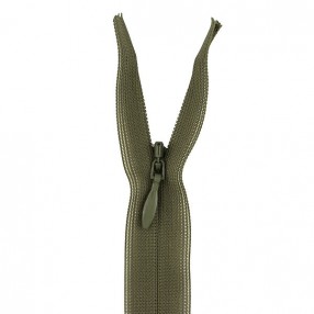 YKK INVISIBLE CLOSED END ZIP - MILITARY GREEN